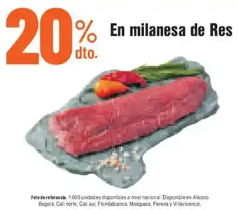 Alkosto En milanesa de res oferta