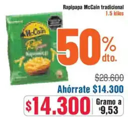 Alkosto Mccain rapipapa tradicional oferta