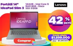 Alkomprar Lenovo portátil 14" ideapad slim 3 oferta