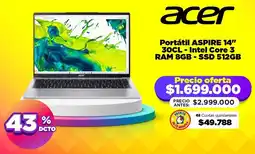 Alkomprar Acer portátil aspire 14" oferta