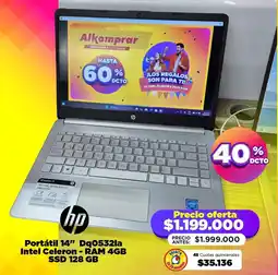 Alkomprar Hp portátil 14" oferta