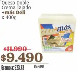 La Gran Colombia +más deli queso doble crema tajado oferta