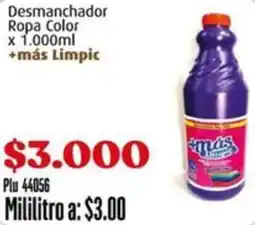 La Gran Colombia +más limpic desmanchador ropa color oferta