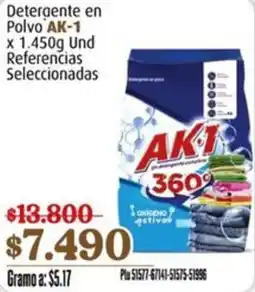La Gran Colombia AK-1 detergente en polvo oferta