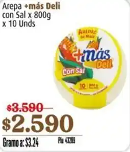 La Gran Colombia +más deli arepa con sal oferta