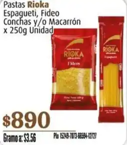La Gran Colombia Rioka pastas espagueti, fideo conchas y/o macarrón oferta