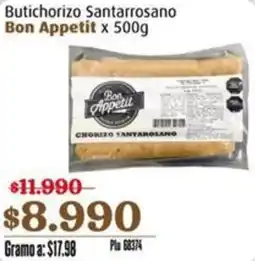 La Gran Colombia Bon appetit butichorizo santarrosano oferta
