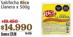 La Gran Colombia Rica salchicha llanera oferta
