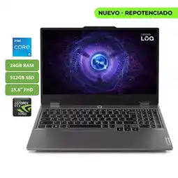 Falabella PORTATIL LOQ - CORE I5 12450HX - 24GB RAM - 512GB SSD - 15,6 FHD - RTX 3050 6GB - MOD 15IAX9 oferta