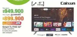 Jumbo Caixun smart tv fhd 43” oferta