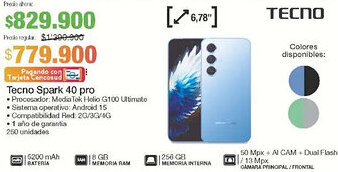 Jumbo Tecno spark 40 pro oferta