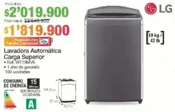 Jumbo Lg lavadora automática carga superior oferta