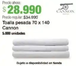 Jumbo Cannon toalla pesada oferta