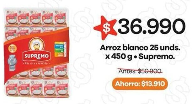 Surtimax Supremo arroz blanco oferta
