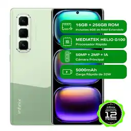 Falabella Celular Hot 50 Pro+ Black 4G | 256GB |8GB RAM oferta