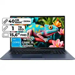 Falabella PORTÁTIL X1502ZA-EJ2443 INTEL CORE I5-12500H 40GB RAM 1TB SSD 156 FHD oferta