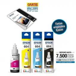 Falabella Pack de tintas originales 664 + Papel fotográfico oferta