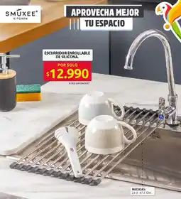 Smukee escurridor enrollable de silicona