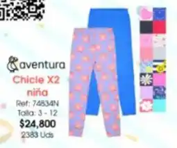 Almacenes Only Aventura chicle x2 niña oferta