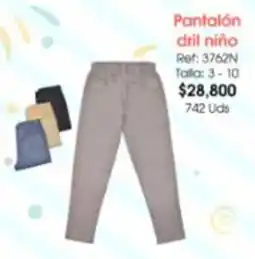 Almacenes Only Pantalón dril niño oferta