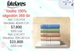 Almacenes Only Fatelares toalla 100% algodón oferta