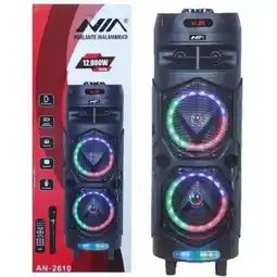 Falabella Torre de Sonido Recargable Micrófono Luces Leds FM 12000w Bluetooth oferta