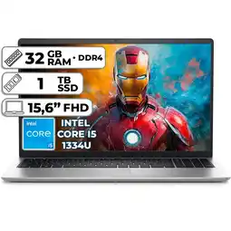 Falabella PORTÁTIL INSPIRON INTEL CORE I5 1334U 1TB SSD 32GB RAM 156 FHD PLATINUM SILVER oferta