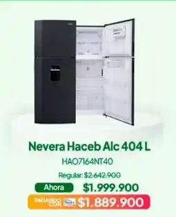 Jumbo Nevera Haceb Alc 404 L oferta