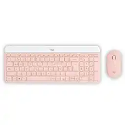 Falabella Combo Inalámbrico Mk470 Slim Teclado Y Mouse Rosado oferta