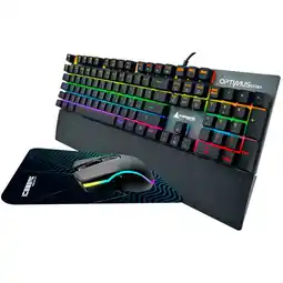 Falabella Combo Gamer Teclado Mecánico Y Mouse Óptico Optimus MK12 Español oferta