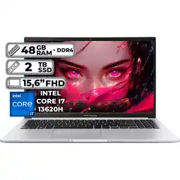 Falabella PORTÁTIL INTEL CORE I7-13620H 48GB RAM 2TB SSD 156 FHD COOL SILVER oferta