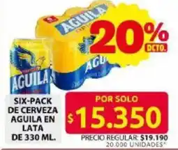 Ara Aguila six-pack de cerveza en lata oferta