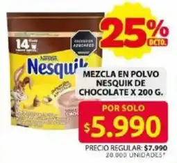 Ara Nesquik mezcla en polvo de chocolate oferta
