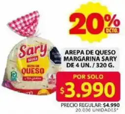 Ara Sary arepa de queso margarina oferta