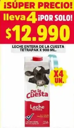 Ara De la cuesta leche entera tetrapak oferta