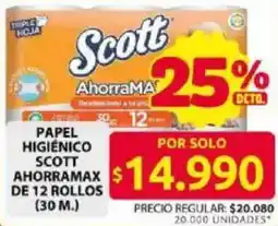 Ara Scott ahorramax papel higiénico oferta