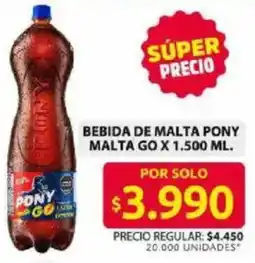Ara Pony malta go bebida de malta oferta