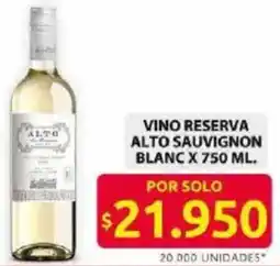 Ara Alto vino reserva sauvignon blanc oferta