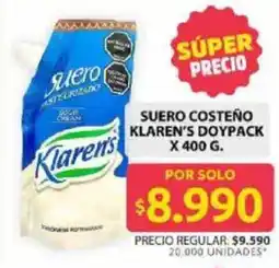 Ara Suero costeño klaren's doypack oferta