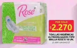 Ara Rosé toallas higiénicas ultradelgadas tipo malla oferta