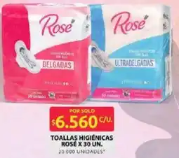 Ara Rosé toallas higiénicas oferta