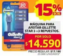 Ara Gillette star 3 máquina para afeitar oferta