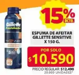 Ara Gillette sensitive espuma de afeitar oferta