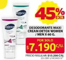 Ara Balance desodorante maxi cream detox women /men oferta