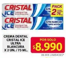 Ara Cristal ice crema dental ultra blancura oferta