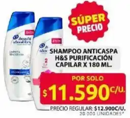 Ara H&S shampoo anticaspa purificación capilar oferta