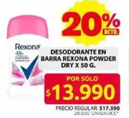 Ara Rexona desodorante en barra oferta