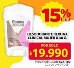 Ara Rexona clinical mujer oferta
