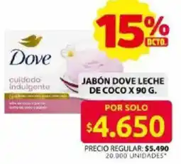 Ara Dove jabón leche de coco oferta