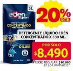 Ara Edén detergente líquido concentrado oferta